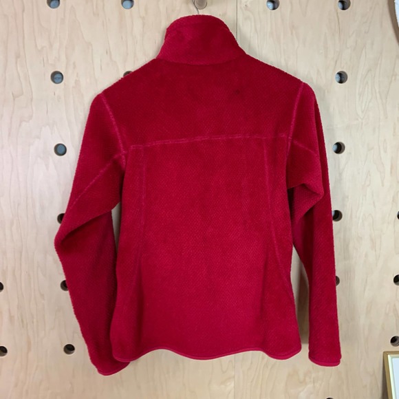 Patagonia Women’s Re-Tool Snap-T Red Fleece Pullover Sweater Sweatshirt Small - Picture 2 of 6